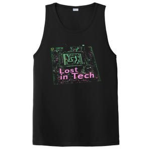 Tech Humor Computer Nerd PosiCharge Competitor Tank