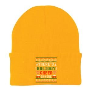 ThereS Holiday Cheer In Here Christmas Ugly Knit Cap Winter Beanie