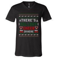 ThereS Holiday Cheer In Here Christmas Ugly V-Neck T-Shirt