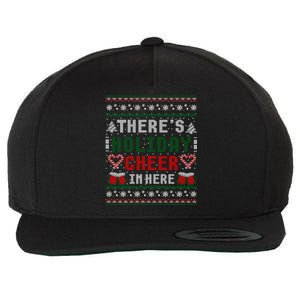 ThereS Holiday Cheer In Here Christmas Ugly Wool Snapback Cap