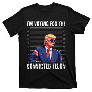 Trump Height Chart Gift I Am Voting Convicted Felon T-Shirt