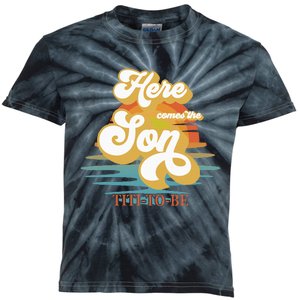 Titi Here Comes The Son Baby Shower Family Matching Kids Tie-Dye T-Shirt