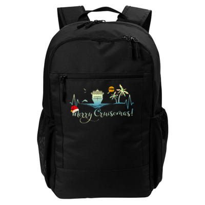 Tropical Heartbeat Christmas Cruise 2024 Merry Cruisemas Daily Commute Backpack