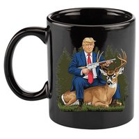 Trump Hunting Deer 11oz C Handle Ceramic Mug