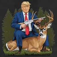 Trump Hunting Deer 11oz C Handle Ceramic Mug