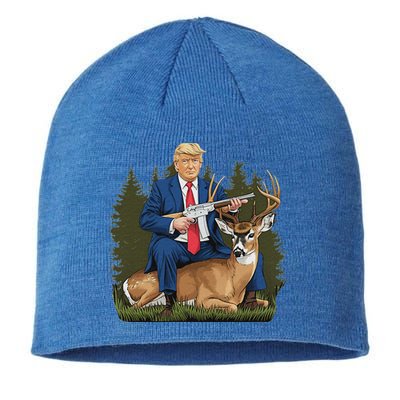 Trump Hunting Deer Sustainable Beanie
