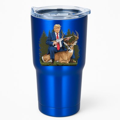 Trump Hunting Deer Tumbler