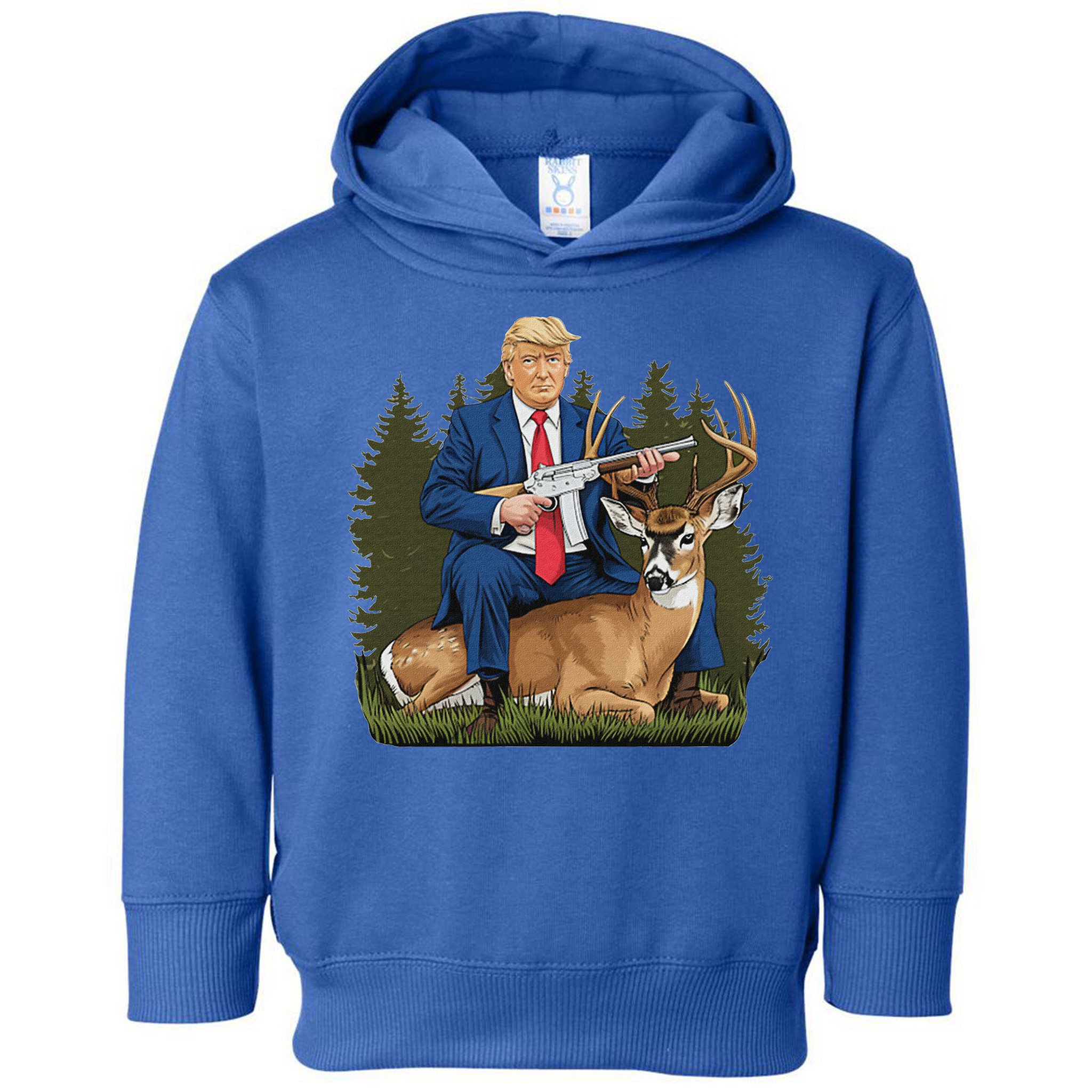 Trump Hunting Deer Toddler Hoodie