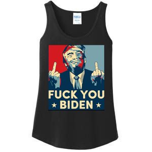 Trump Hope Design Fuck You Biden Ladies Essential Tank