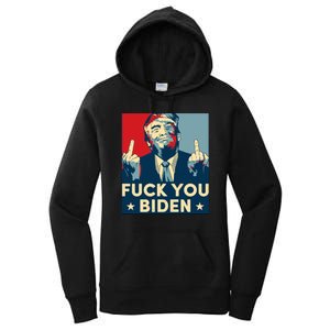 Trump Hope Design Fuck You Biden Women's Pullover Hoodie