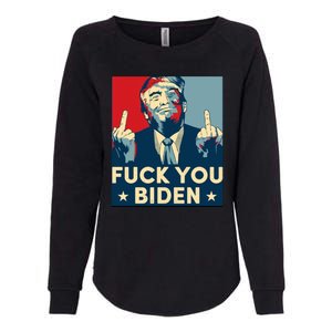 Trump Hope Design Fuck You Biden Womens California Wash Sweatshirt