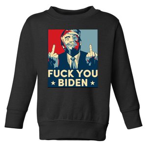 Trump Hope Design Fuck You Biden Toddler Sweatshirt