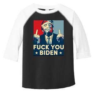 Trump Hope Design Fuck You Biden Toddler Fine Jersey T-Shirt