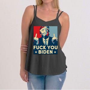 Trump Hope Design Fuck You Biden Women's Strappy Tank