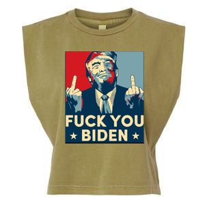 Trump Hope Design Fuck You Biden Garment-Dyed Women's Muscle Tee