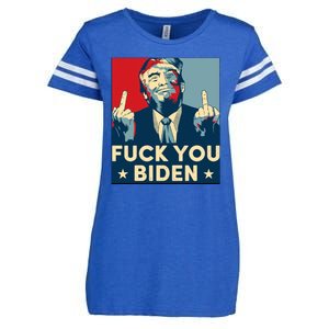 Trump Hope Design Fuck You Biden Enza Ladies Jersey Football T-Shirt