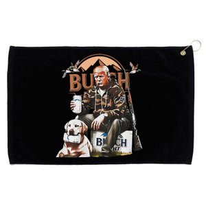 Trump Hunting Deer Grommeted Golf Towel