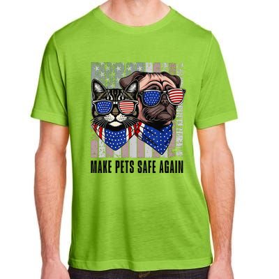 Trump Harris Debate Eating The Dogs Cat Make Pets Safe Again Adult ChromaSoft Performance T-Shirt