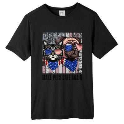 Trump Harris Debate Eating The Dogs Cat Make Pets Safe Again Tall Fusion ChromaSoft Performance T-Shirt