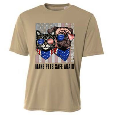 Trump Harris Debate Eating The Dogs Cat Make Pets Safe Again Cooling Performance Crew T-Shirt