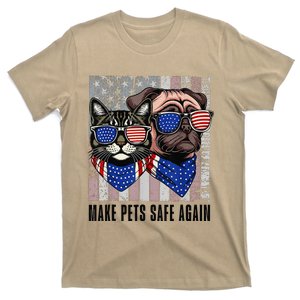 Trump Harris Debate Eating The Dogs Cat Make Pets Safe Again T-Shirt