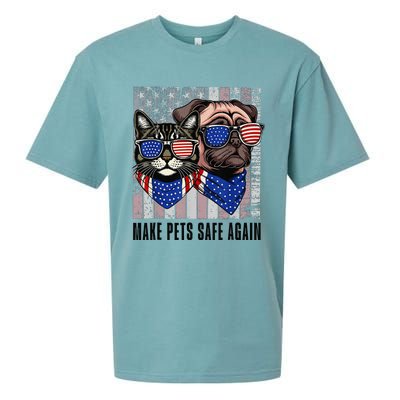 Trump Harris Debate Eating The Dogs Cat Make Pets Safe Again Sueded Cloud Jersey T-Shirt