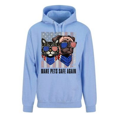 Trump Harris Debate Eating The Dogs Cat Make Pets Safe Again Unisex Surf Hoodie