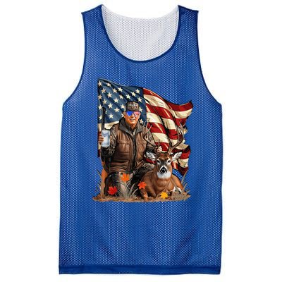 Trump Hunting Deer Funny Beer Drinking Beer Hunting Mesh Reversible Basketball Jersey Tank