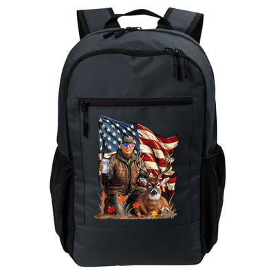 Trump Hunting Deer Funny Beer Drinking Beer Hunting Daily Commute Backpack