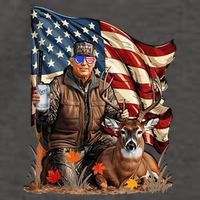 Trump Hunting Deer Funny Beer Drinking Beer Hunting Vector Backpack