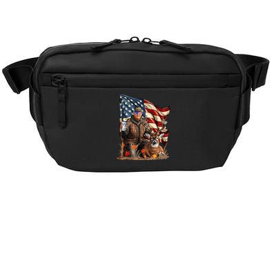 Trump Hunting Deer Funny Beer Drinking Beer Hunting Crossbody Pack