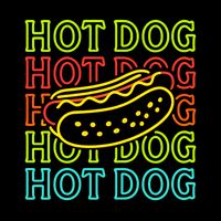 Trending Hot Dog Fashion Neon Design City Backpack