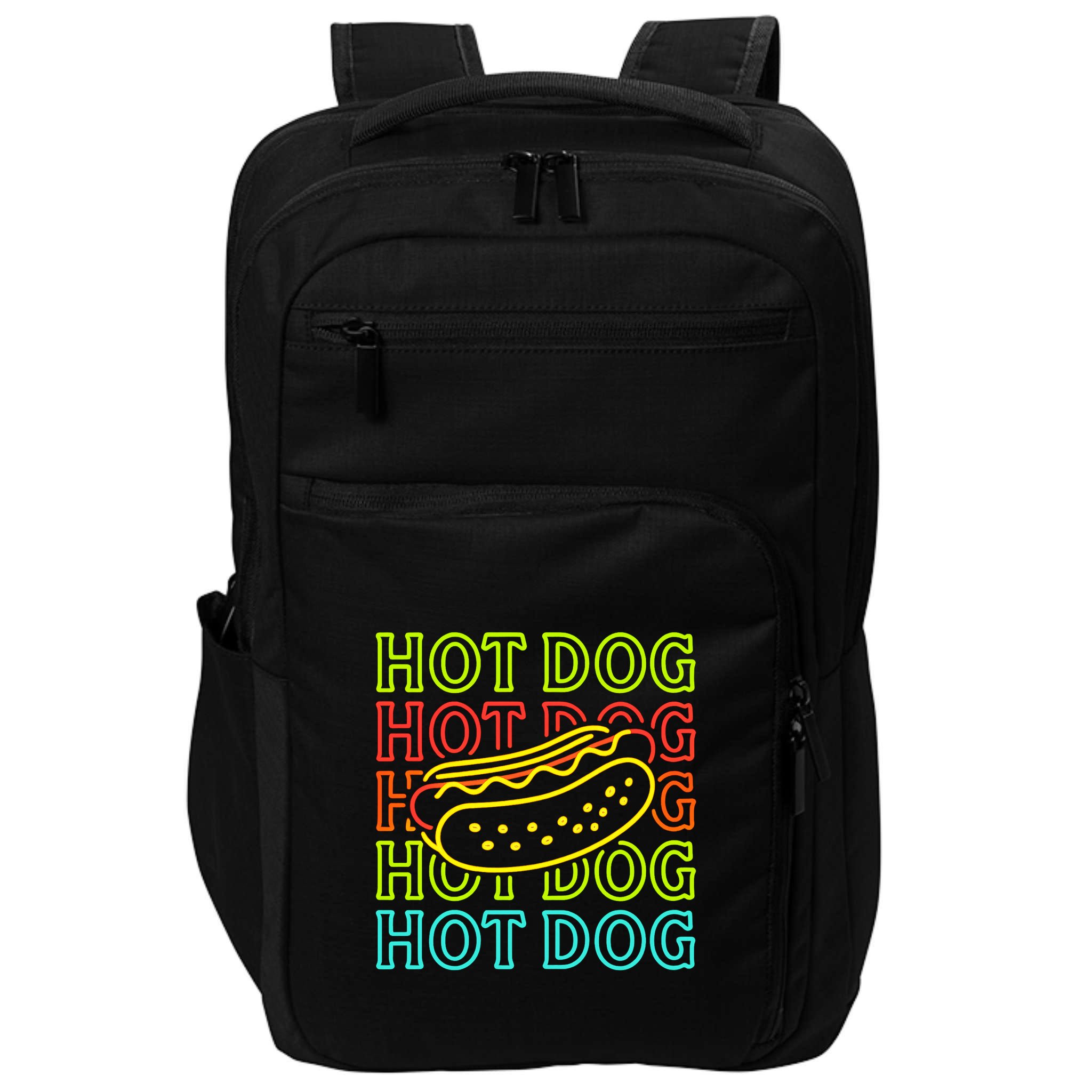 Trending Hot Dog Fashion Neon Design Impact Tech Backpack