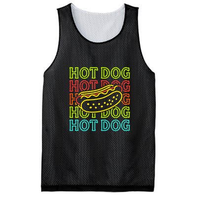 Trending Hot Dog Fashion Neon Design Mesh Reversible Basketball Jersey Tank