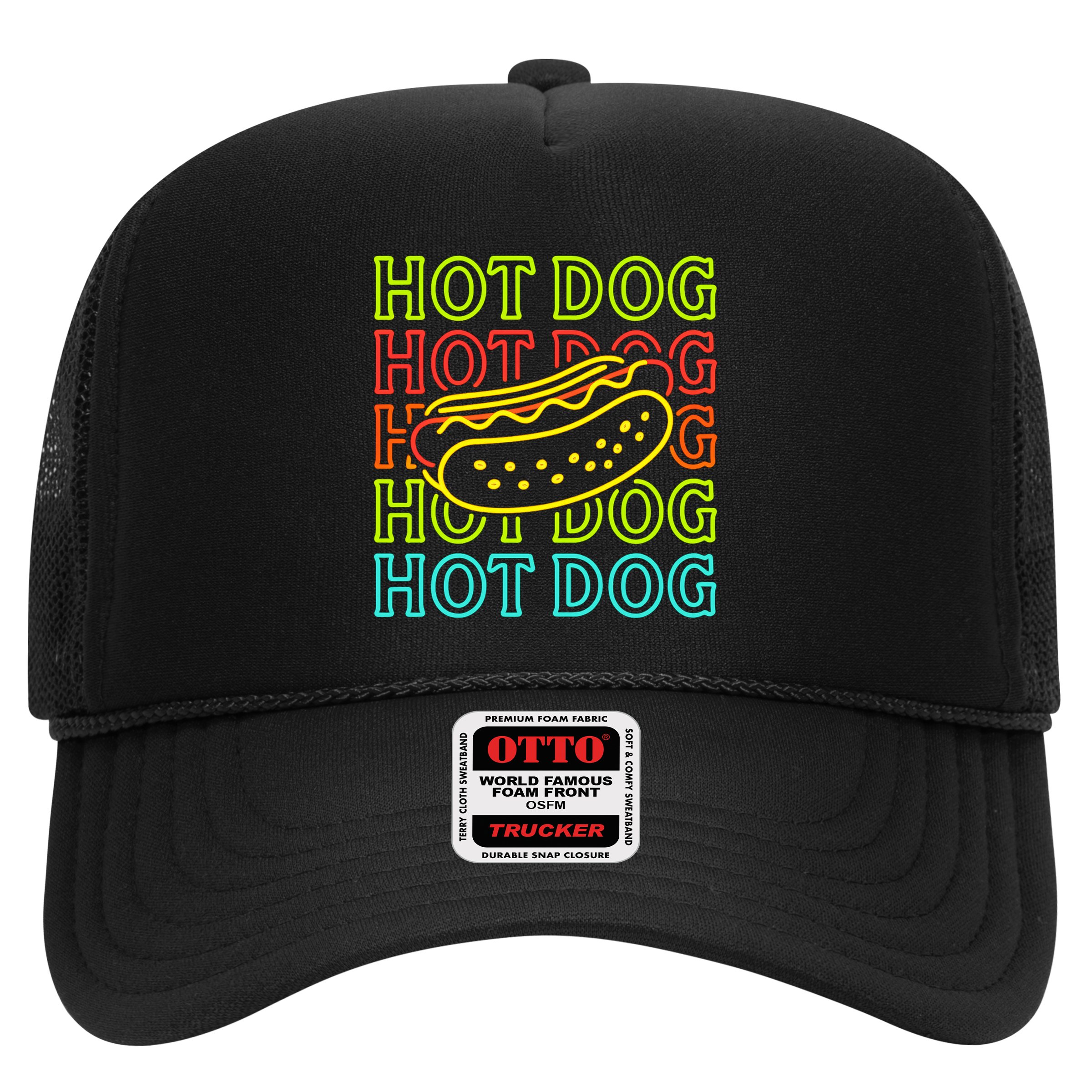 Trending Hot Dog Fashion Neon Design Hat