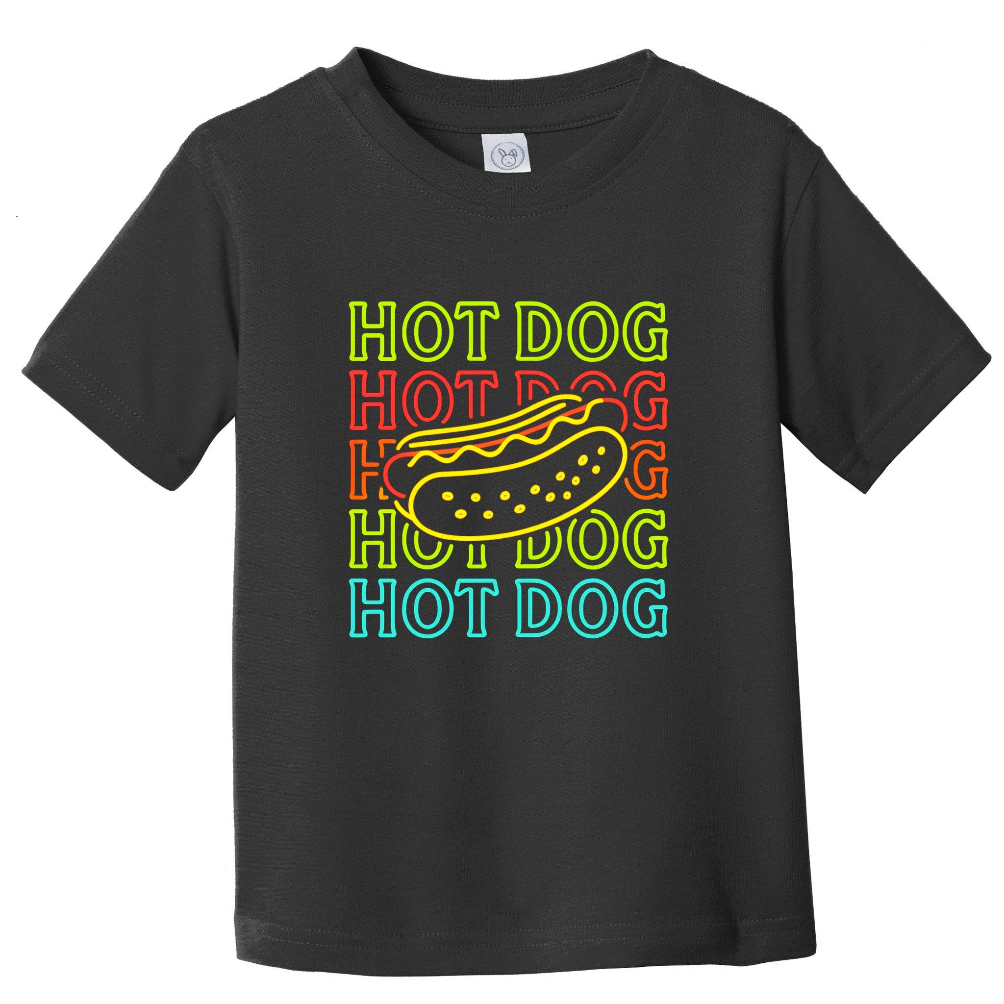 Trending Hot Dog Fashion Neon Design Toddler T-Shirt