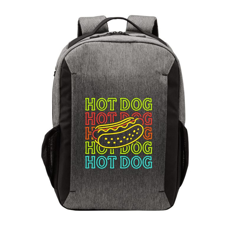 Trending Hot Dog Fashion Neon Design Vector Backpack