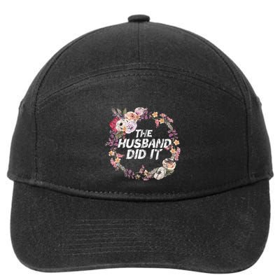 The Husband Did It True Crime Gift 7-Panel Snapback Hat
