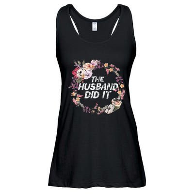 The Husband Did It True Crime Gift Ladies Essential Flowy Tank