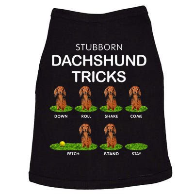 Thick Headed Dog Funny Long Hair Dachshund For Christmas Doggie Tank