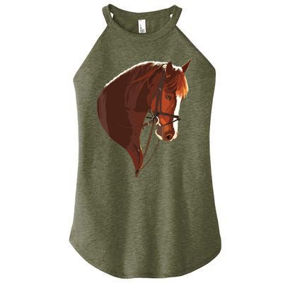 Tremendous Horse Design Horses Tee Women’s Perfect Tri Rocker Tank