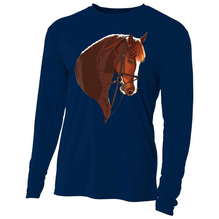 Tremendous Horse Design Horses Tee Cooling Performance Long Sleeve Crew