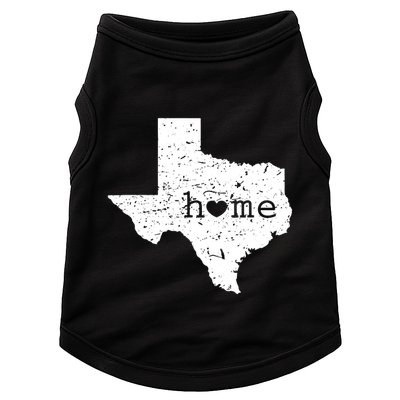 Texas Home Distressed Tx Map With Heart Doggie Tank