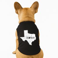 Texas Home Distressed Tx Map With Heart Doggie Tank