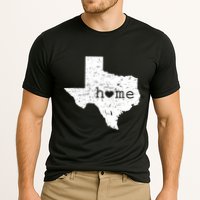 Texas Home Distressed Tx Map With Heart Performance Shirt