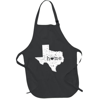Texas Home Distressed Tx Map With Heart Apron