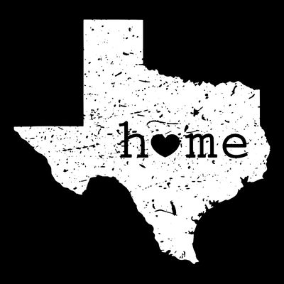Texas Home Distressed Tx Map With Heart T-Shirt