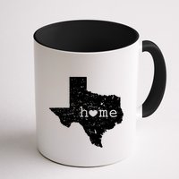 Texas Home Distressed Tx Map With Heart Mug