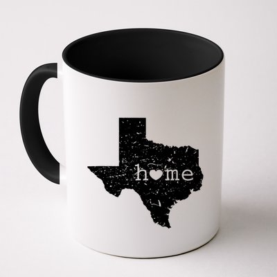 Texas Home Distressed Tx Map With Heart Mug