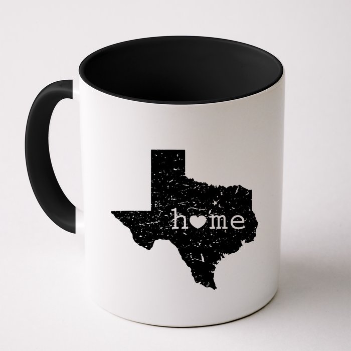 Texas Home Distressed Tx Map With Heart Mug
